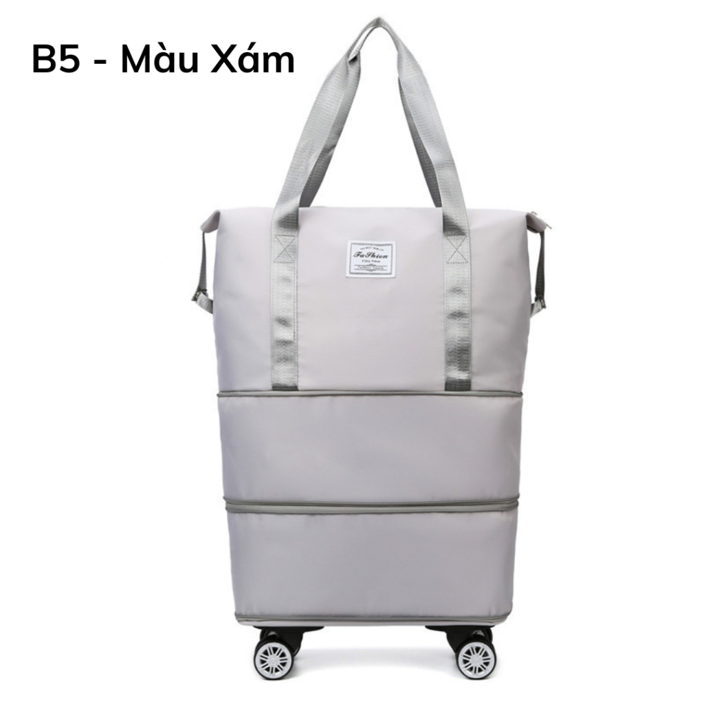 Túi Du Lịch 3 Tầng Có Bánh Xe Size Lớn Nhiều Ngăn Tiện Lợi Phù Hợp Cả Nam lẫn Nữ B5