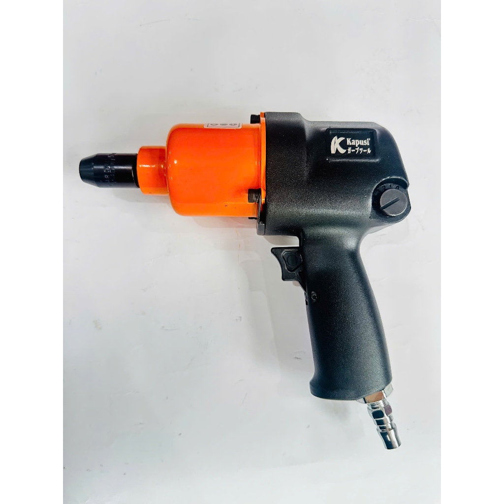 Máy siết bulong 2 búa khí nén hệ 1/2 inch hộp kèm 10 đầu khẩu K1810 hãng KAPUSI TOOLS Nhật Bản, lực siết max 1000Nm