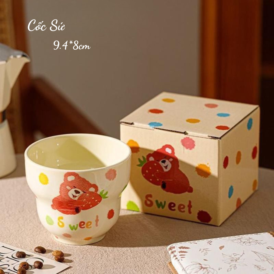[ Bảo Hành Bể Vỡ ] Cốc Sứ In Hình Động Vật Ngộ Nghĩnh, An Toàn Với Sức Khỏe, Phù Hợp Làm Quà Tặng CSU002