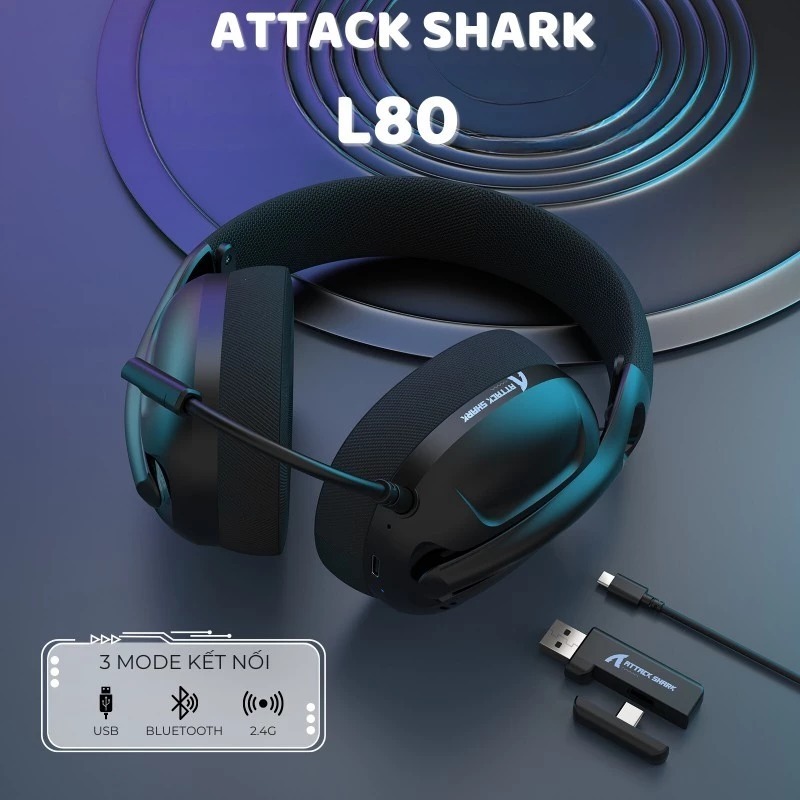 Tai nghe gaming Attack Shark L80 Pro