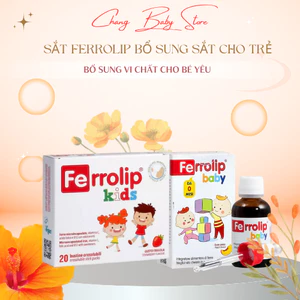 Sắt Ferrolip Bổ Sung Sắt Cho Trẻ Sơ Sinh và trẻ nhỏ hàng chính hãng date mới