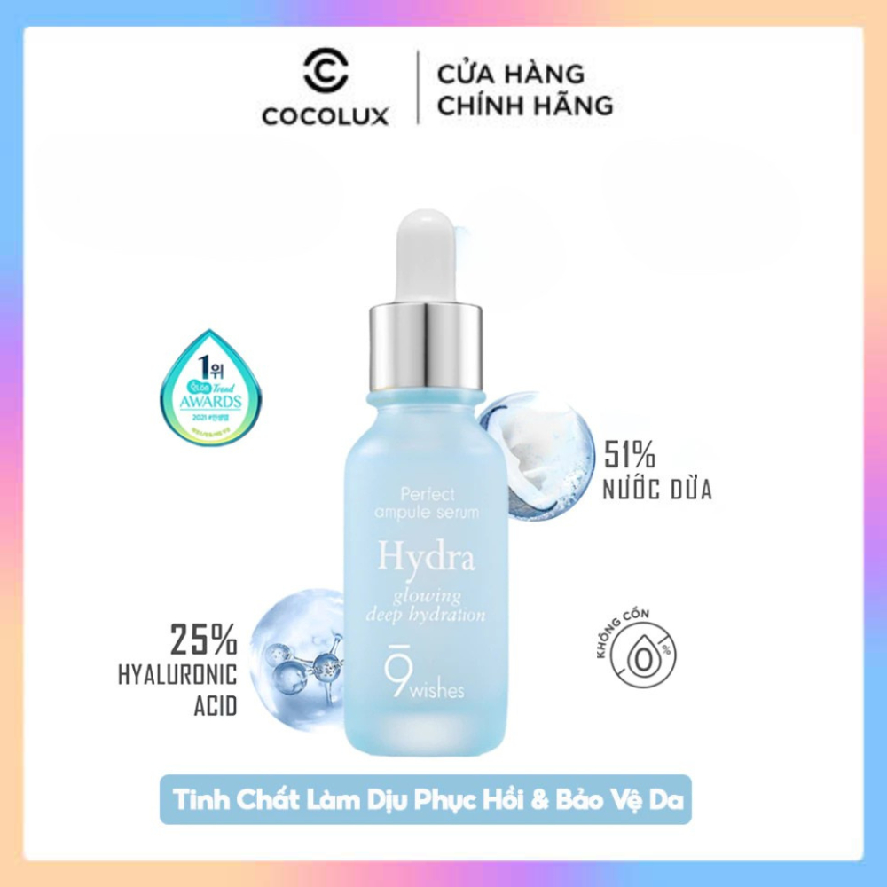 Tinh Chất Dưỡng Da 9 Wishes Hydra Ampule II 30ml