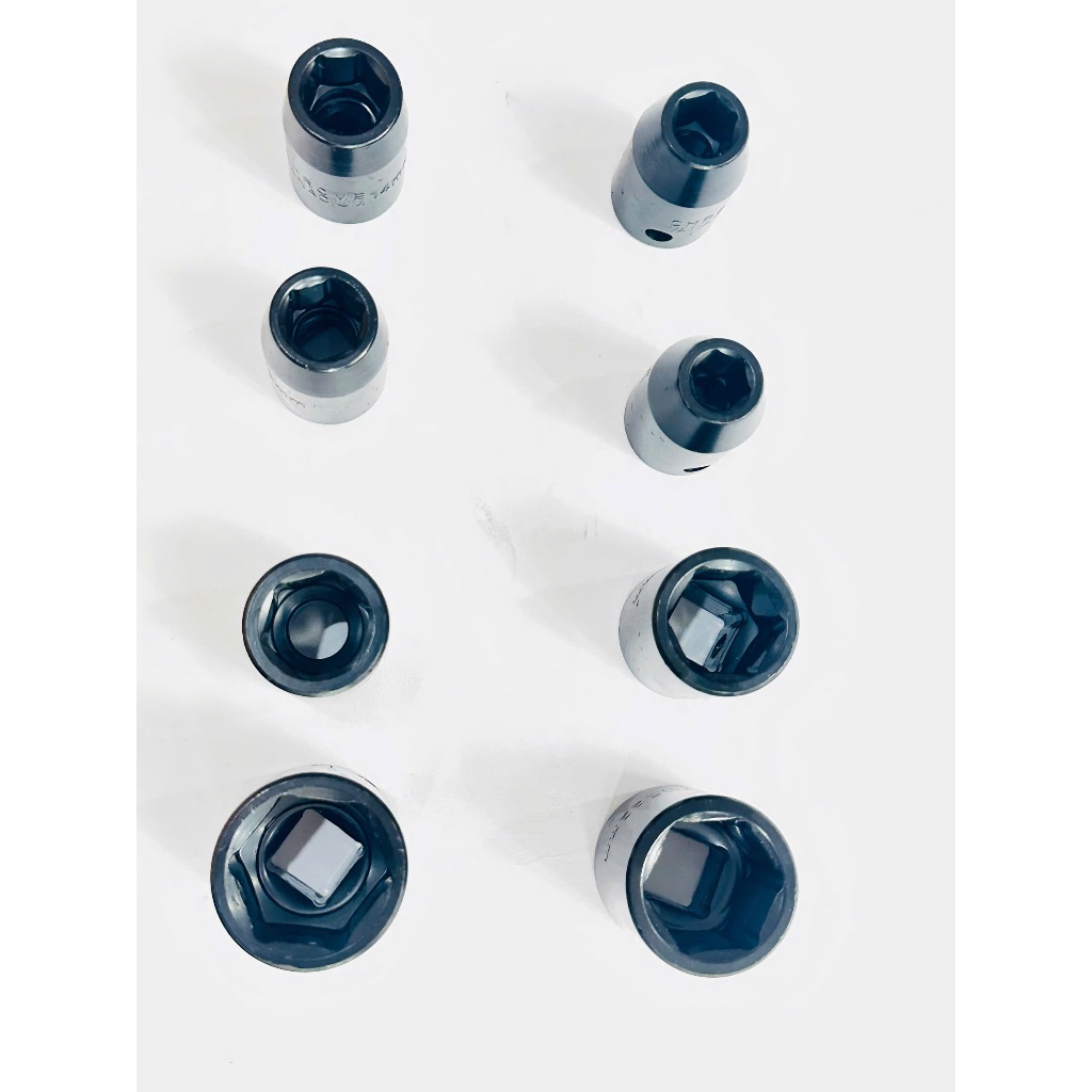 Máy siết bulong 2 búa khí nén hệ 1/2 inch hộp kèm 10 đầu khẩu K1810 hãng KAPUSI TOOLS Nhật Bản, lực siết max 1000Nm
