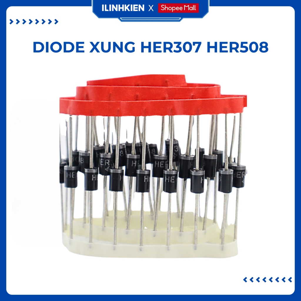 HER508 HER307 Diode xung chính hãng MIC đóng dây chính hãng đảm bảo chất lượng ilinhkien.