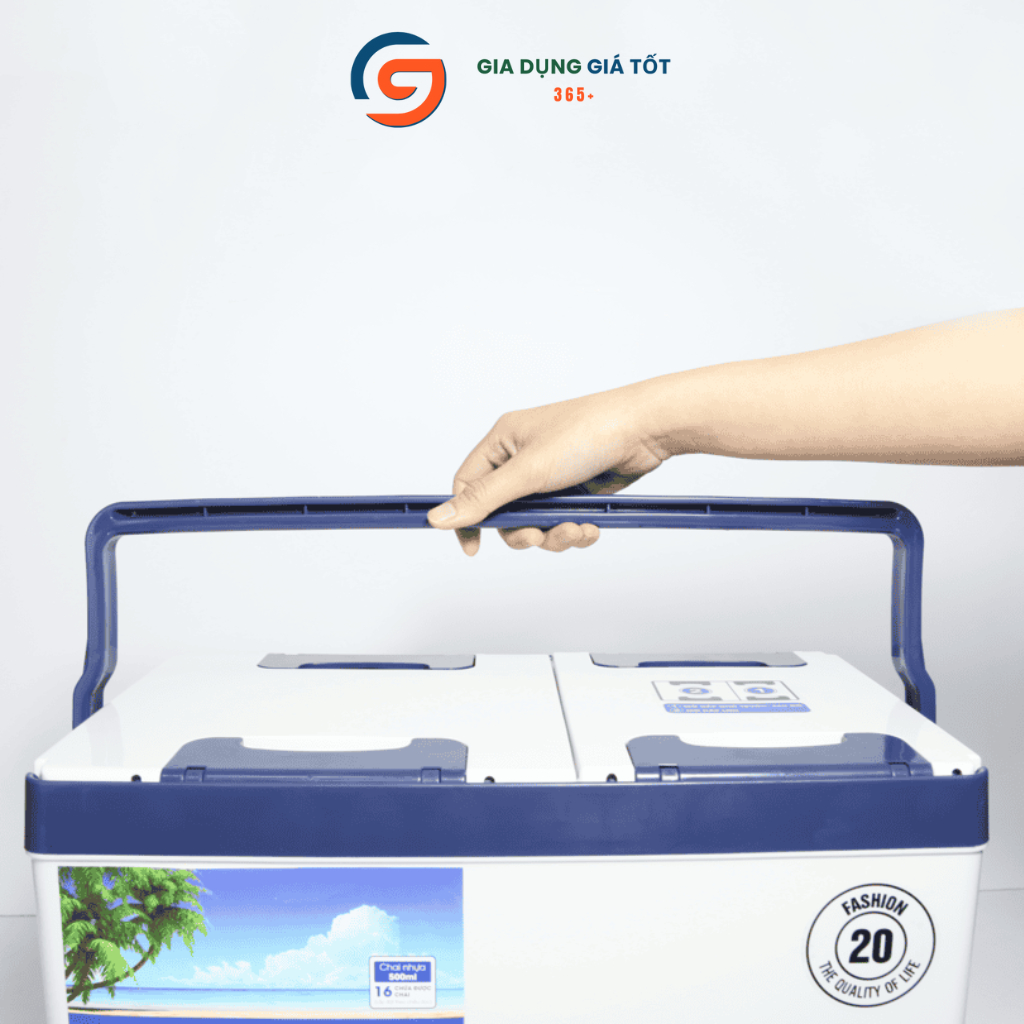 Thùng giữ nhiệt Song Long Family 20L cho gia đình - thùng đá du lịch, cắm trại, giữ lạnh tốt