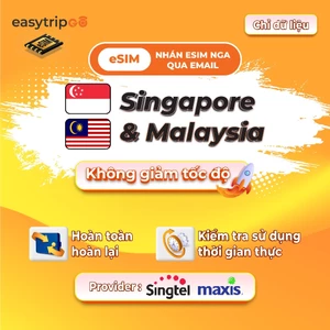 Easytripgo Singapore&Malaysia esim Roaming Unlimited Data | 20-50GB 3-30GB | High Speed Travel Data