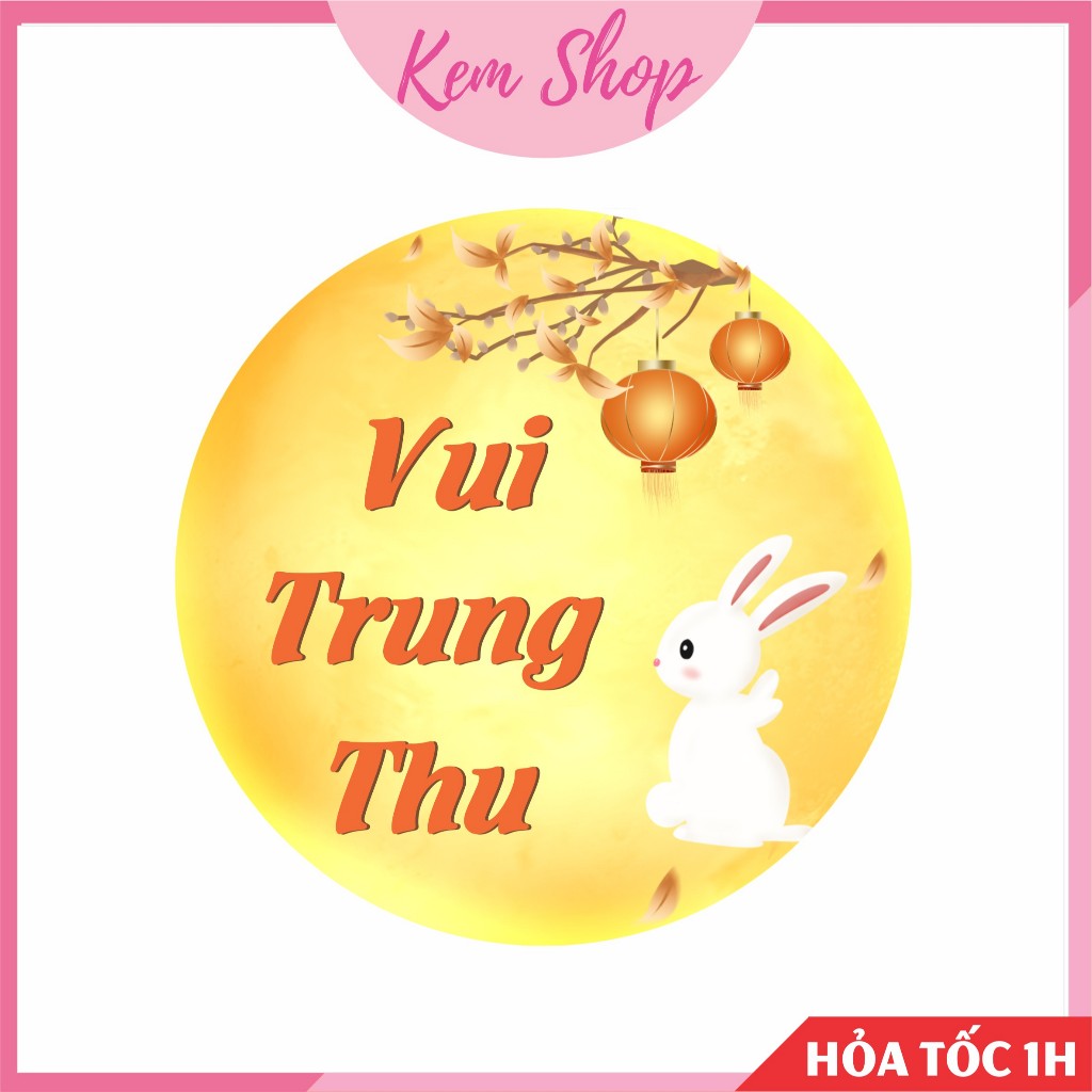 Mặt trăng, bảng chữ Tết Trung Thu trang trí trung thu bằng chất liệu fomex chống thấm nước