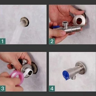 Van Cầu Chia Nước VAN KHÓA ĐƯỢC NƯỚC KHI SỬA CHỮA, van giảm áp INOX 304 F CẦU HAI NGÃ