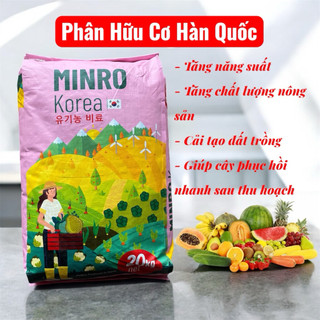 5Kg Phân bón Hữu Cơ MINRO Hàn Quốc giúp cây bung đọt, nuôi trái, phục hồi sau thu hoạch, Cải tạo đất