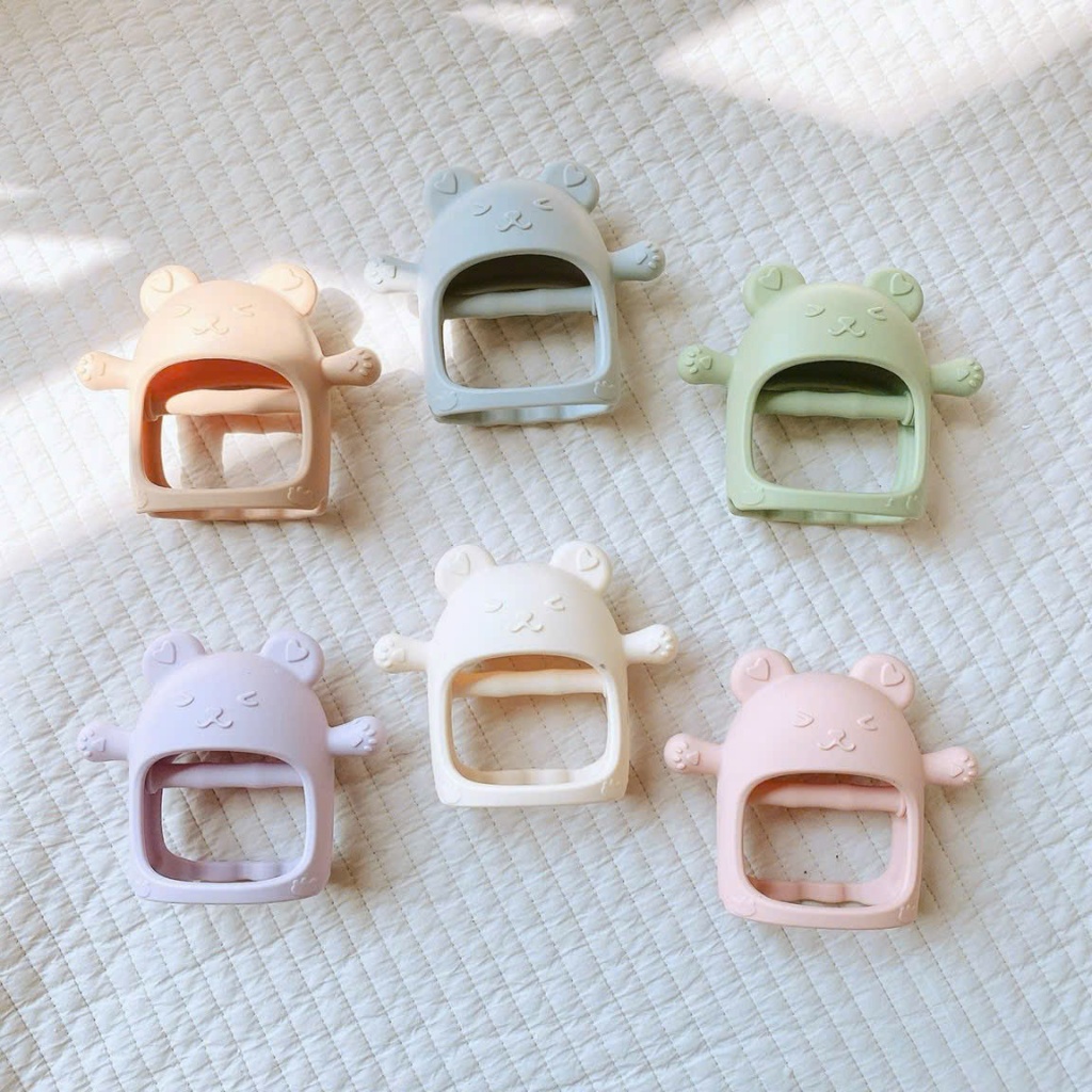 Gặm nướu Bar rot chất liệu Eco silicone theo tiêu chuẩn Hàn Quốc An Toàn Mọc Răng- Tiện Lợi- Chống Nghẹn Bahu_Baby