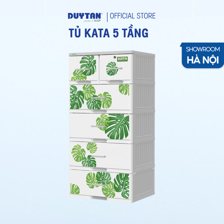 Tủ KATA 5 tầng DUY TÂN nhựa PP/ABS, bao gồm 4 hộc lớn và 2 hộc nhỏ, tủ quần áo đa năng, tiện lợi