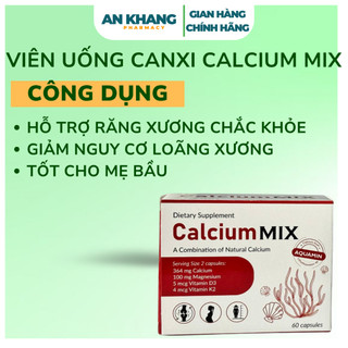 [COMBO 2 HỘP] Viên Uống Calcium MIX Hữu Cơ – Bổ Sung Canxi, Magie, D3K2 Nhập Khẩu Ba Lan Cho Mẹ Bầu, Ngừa Loãng Xương