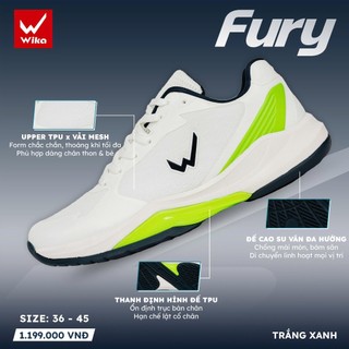 Giày Pickleball Wika Fury, Thanh Định Hình Chống Xoắn, Đế TPU, Đế Cao Su Bám Sân