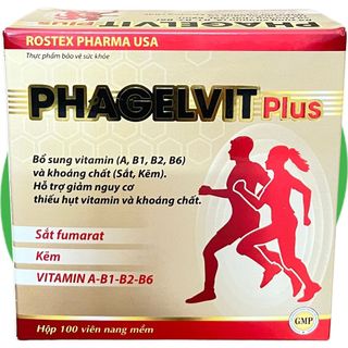 Phagelvit Plus 100 Viên - Rostex - Vinaphar - Vitamin Phục Hồi