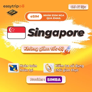 Easytripgo Singapore esim Dữ liệu roaming không giới hạn | Daily 1-2GB không chặn cài đặt nhan