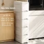 STON Tủ lưu trữ Tủ Khe Hẹp có bánh xe Tủ Nhựa Tủ đựng đồ khoảng trống nhà bếp Tủ Lưu Trữ Phòng tắm Kệ khe hẹp Có bánh xe