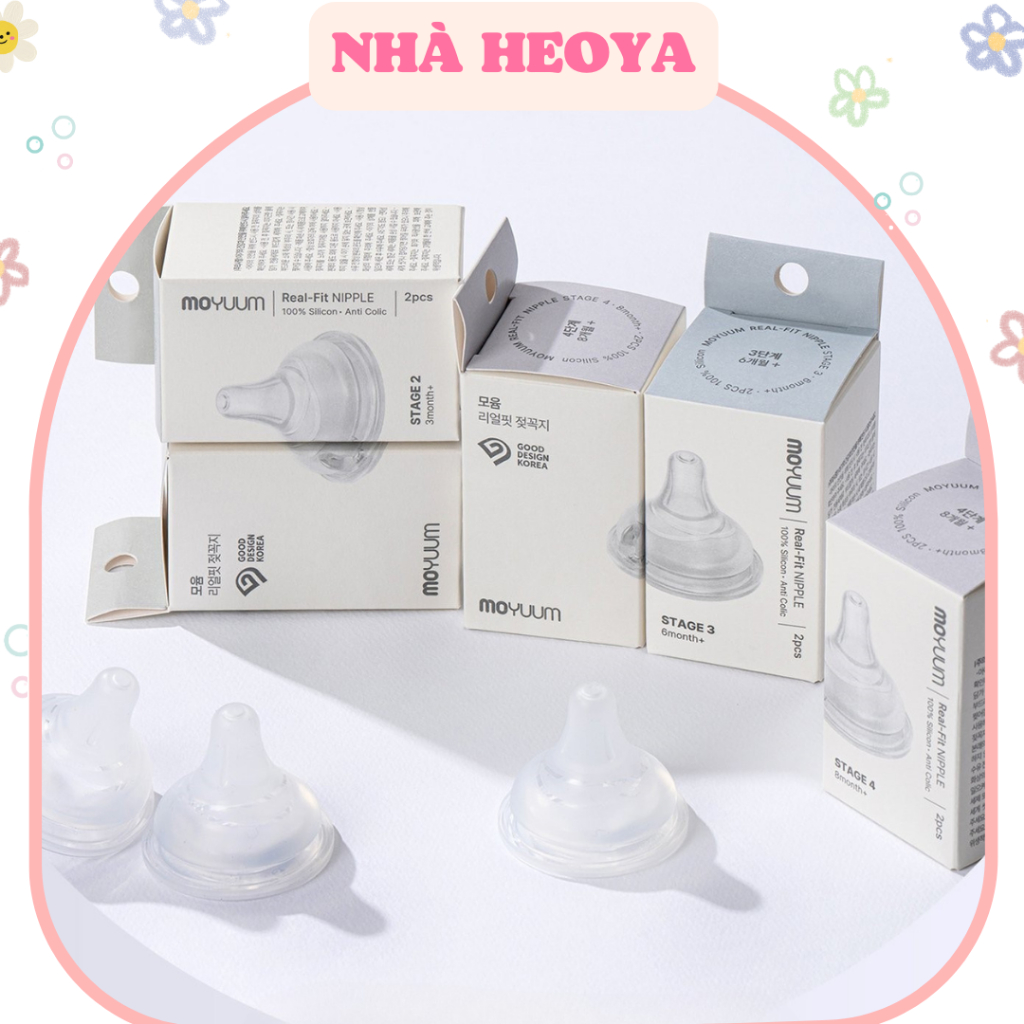 NÚM TI SILICON THAY THẾ BÌNH SỮA MOYUUM | Shopee Việt Nam