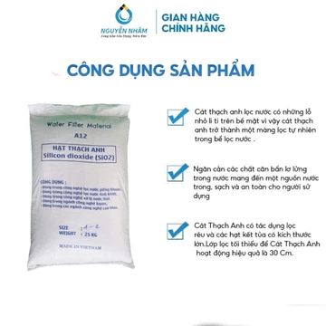 [Bao 25Kg] Cát Thạch Anh Slanper Lọc Nước