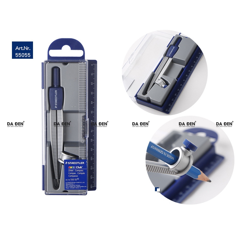 [DA ĐEN] Compa Staedtler Gắn Bút Chì Cao Cấp (550 55) | Shopee Việt Nam