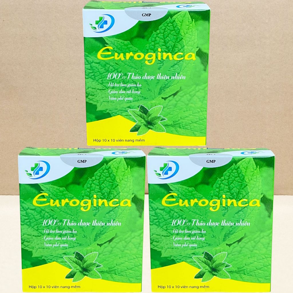 Combo 3 Hộp Euroginca Xanh - Hà Nội - Vinaphar - Vitamin Chữa Lành