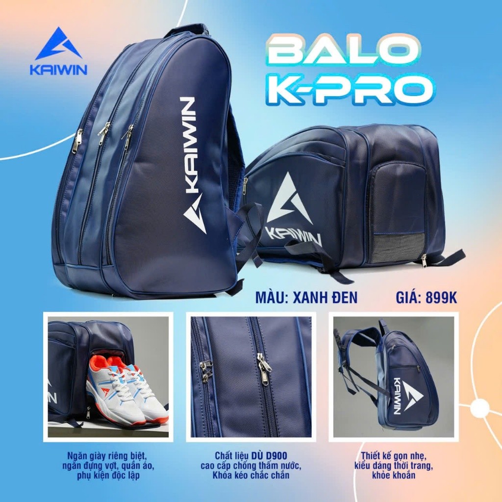 Review Balo Thể Thao KAIWIN K-Pro Series: Giá Bao Nhiêu, Có Tốt Không?