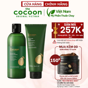 Bộ dầu gội bưởi Pomelo Cocoon 310ml + Dầu xả bưởi Pomelo Cocoon 310ml