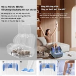 Nâng cấp hoàn toàn mới Máy Massage Chân， Và Bắp Chân Với Con Lăn Massage 4D Plus, Nhiệt Hồng Ngoại Làm Nóng Bàn Chân — ảnh 6