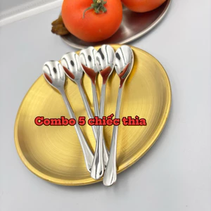 Combo 5 Thìa Cà Phê 13.3cm Inox 304 Muỗng Nhỏ Xinh Xịn Cho Các Loại Cà Phê Nóng