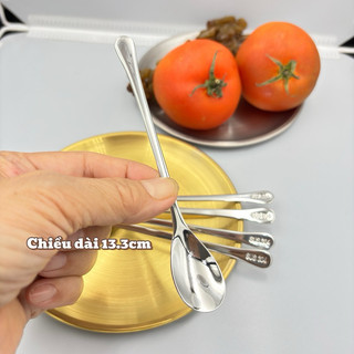 Combo 5 Thìa Cà Phê 13.3cm Inox 304 Muỗng Nhỏ Xinh Xịn Cho Các Loại Cà Phê Nóng