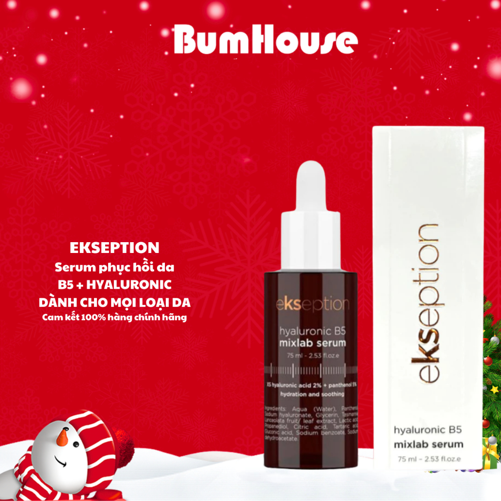 Serum B5 Ekseption Hyaluronic Mixlab 10ml 20ml 75ml Phục Hồi Cấp Ẩm, Làm Dịu Da