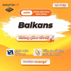 Easytripgo Balkans esim Dữ liệu roaming không giới hạn | 3-10GB 3-30GB | Dữ liệu du lịch tốc độ cao