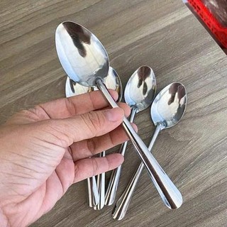 COMBO 20 Thìa Súp Nhọn Inox, Thìa Súp Ăn Cơm, Ăn Cháo Tiện Lợi