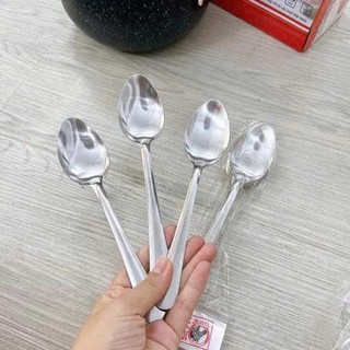 COMBO 30 Thìa Rĩa Nhọn Inox, Thìa Súp Ăn Cơm, Ăn Cháo Tiện Lợi