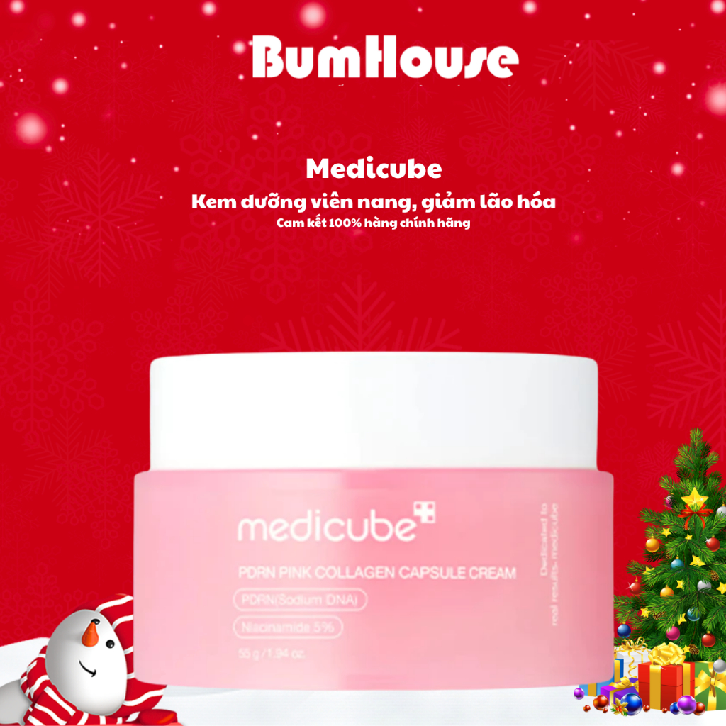 Kem dưỡng viên nang Medicube PDRN Pink Collagen Capsule Cream - 55g