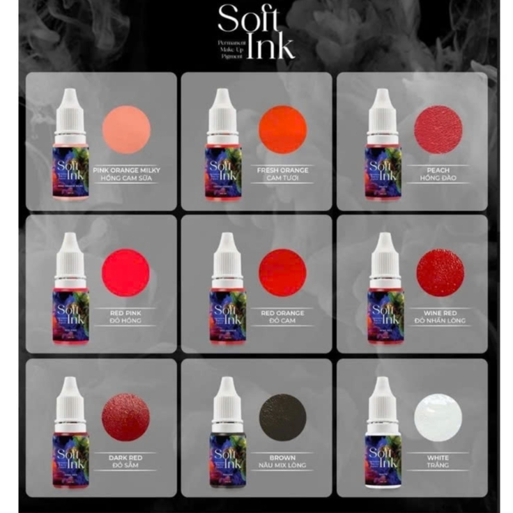 Mực SOFT INK - MTH Phun Môi Cực Mịn Fullsize 10ml
