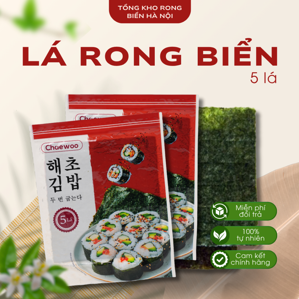 Lá Rong Biển Gói 5 Lá - Nhật An Food - Rong Biển Hàn Quốc Chuẩn Vị ...