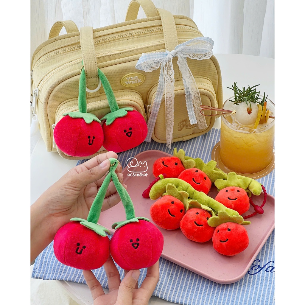 Móc khóa bông Rau Củ emotion