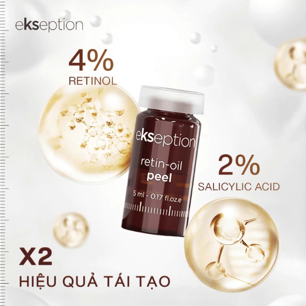 [HÀNG CTY] Tinh chất Peel EKSEPTION Retin-oil Peel Sáng Da Mờ Thâm 5ml/lọ