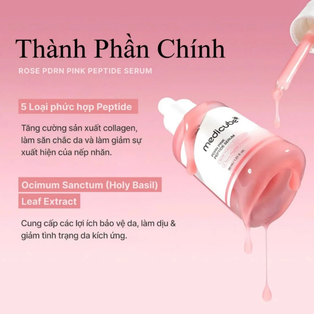 Combo Serum & Cream MEDICUBE PDRN Pink Peptide Serum/ Collagen Capsule Cream (30ml&55g)