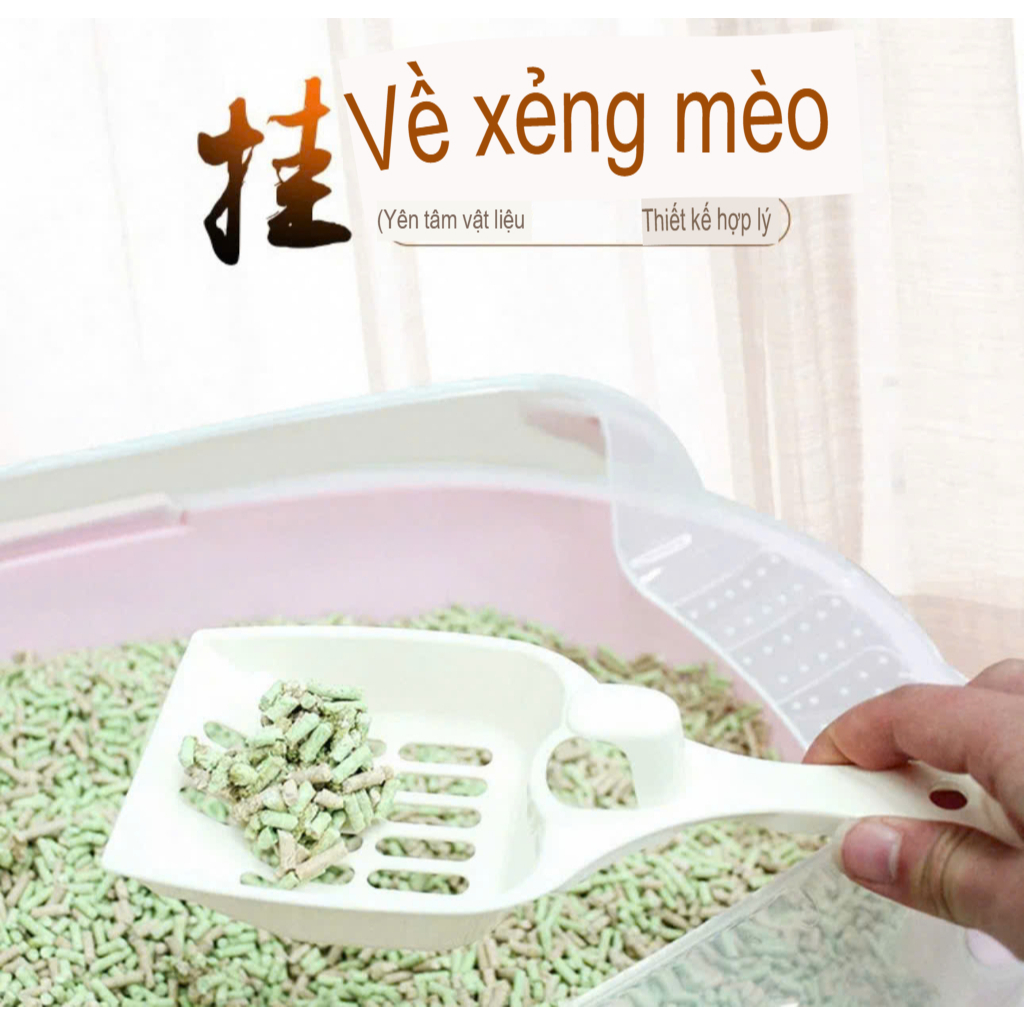 XẺNG XÚC CÁT CHO MÈO – GỌN NHẸ, DỄ DỌN, KHÔNG LO BẨN TAY – H2 Store