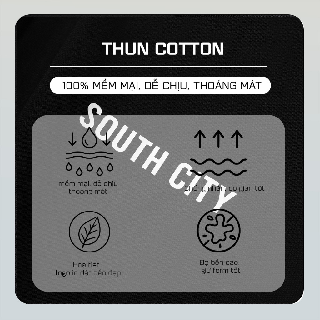 Áo thun South City Sassy mùa hè nhiều màu thoáng mát phong cách trẻ trung