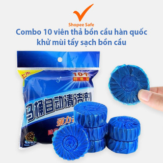 Combo 10 viên thả bồn cầu hàn quốc khử mùi tẩy sạch bồn cầu thế hệ mới tiện lợi