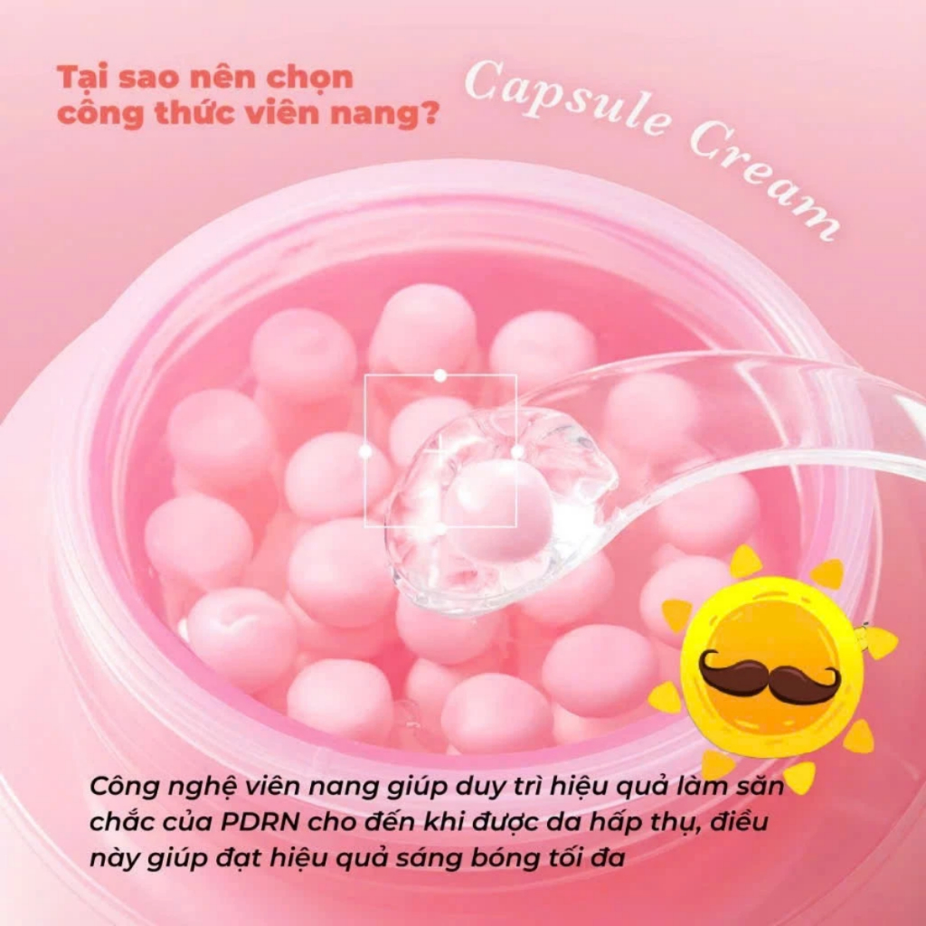 Kem Dưỡng Viên Nang Medicube Deep Vita C/PDRN Pink/Hyaluronic/Kojic Acid/ TXA Niacinamide Capsule Cream 53g 55g