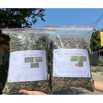Combo 2 vị trà mát gan Cà Gai Leo và Xạ Đen(hàng loại 1) hỗ trợ thanh nhiệt, giải độc, mát gan.