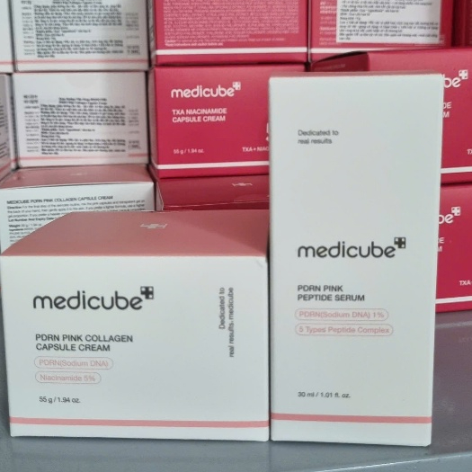 Combo Serum & Cream MEDICUBE PDRN Pink Peptide Serum/ Collagen Capsule Cream (30ml&55g)