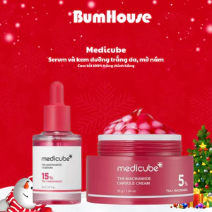 Combo Serum & Kem Dưỡng Medicube TXA + 15% Niacinamide Serum 30ml và TXA + Niacinamide Capsule Cream 55g