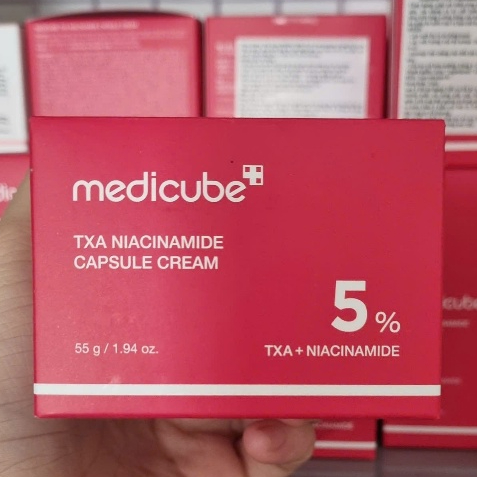 Combo Serum & Kem Dưỡng Medicube TXA + 15% Niacinamide Serum 30ml và TXA + Niacinamide Capsule Cream 55g