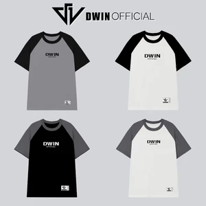 Áo thun raglan nam nữ DWIN phông tay lỡ cotton unisex oversize form rộng basic local brand tshirt AT01A