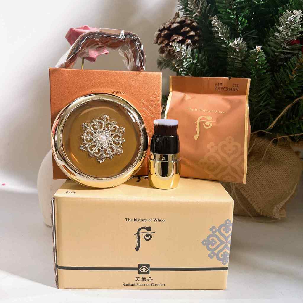 (tone 21 23) Set cushion The history of Whoo tái sinh , cushion the whoo tặng kèm lõi