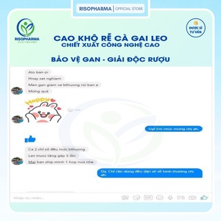 Rễ Cà Gai Leo Dạng Cao Khô Nguyên Chất Risopharma Bảo Vệ Gan, Giải Độc Rượu, Giảm Mẩn Ngứa, Mụn Nhọt, Mề Đay